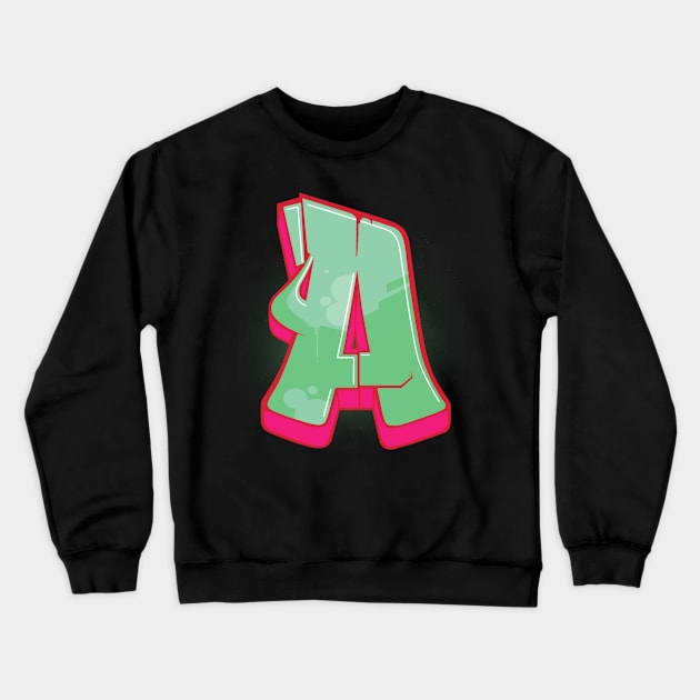 grafitti A Crewneck Sweatshirt by ERRAMSHOP